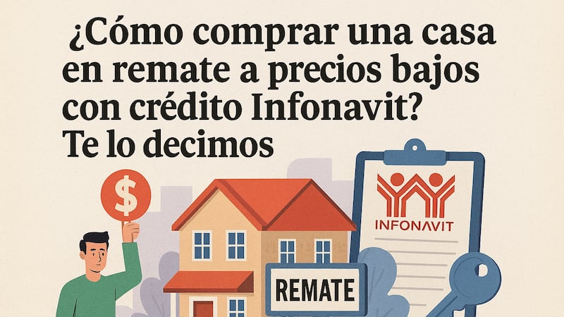 ¿Cómo comprar una casa en remate a precios bajos con crédito Infonavit? Te lo decimos