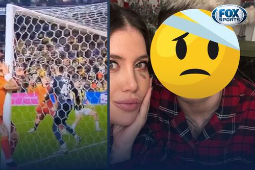 Brutal GOLPE de Icardi contra el poste y subió FOTO de cómo le quedó el rostro | VIDEO