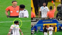 Futbolista árabe Abdullah Matuq ESCUPIÓ al árbitro, quien lo sacó del vestidor para expulsarlo (VIDEO)