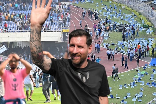 Gente de India DESTROZÓ el estadio que visitó Messi al sentirse ‘ESTAFADA’; el GOAT sólo estuvo 22 minutos