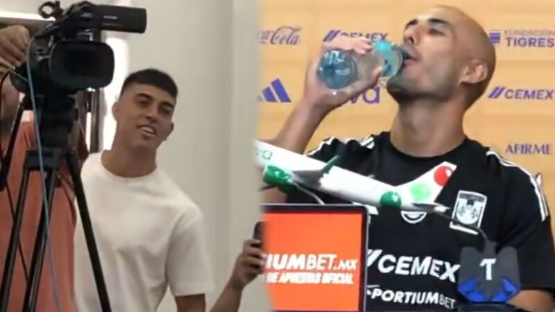 Brunetta invadió conferencia de Guido Pizarro para pedirle favor: ‘Ponme de contención, no de 9′ (VIDEO)