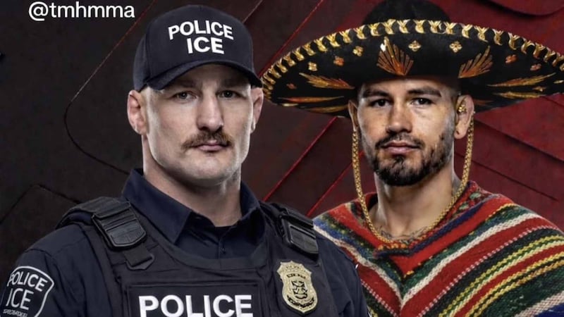 UFC: Estadounidense se disfraza de ‘ICE’ para pelear contra el mexicano Anthony Hernández