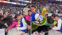 Álvaro Fidalgo estaba dando autógrafos tras México vs Portugal y aficionado le quitó plumón (VIDEO)