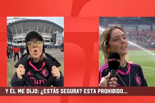 ¡SIN MIEDO! Prometida de Santi Giménez contó cómo visitó el estadio del Ajax con playera del Feyenoord