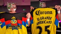 ‘Me gusta un chingo’; El Grande Americano recibió regalo del América para ‘vestirse de gala’ (VIDEO)