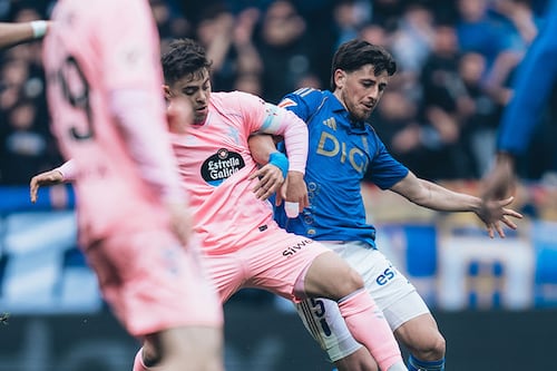 Tras semana tensa, Guillermo Almada debutó como DT del Real Oviedo en empate frente a Celta