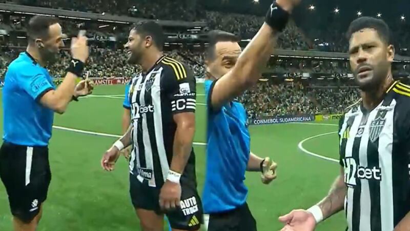 Su cara es CINE: Hulk le reclamó con todo al árbitro, se dieron la mano y terminó amonestado (VIDEO)