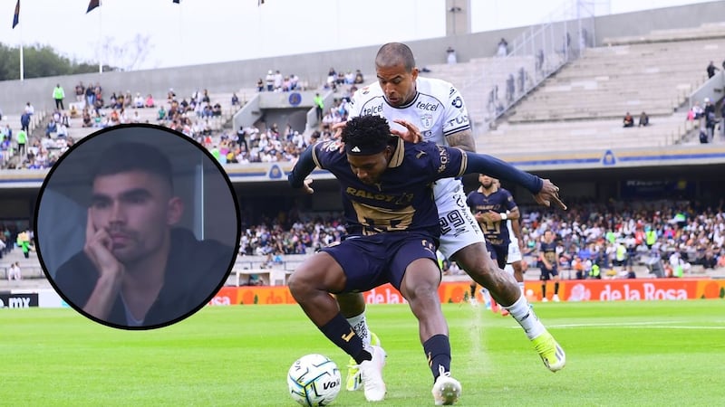 ¡Johan Vásquez regresó a CU! El defensor estuvo en el Pumas vs Pachuca de Liga MX