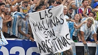 ¿Castigarán a Argentina? Violaron reglamento con manta de las Malvinas y es reincidencia del 2014