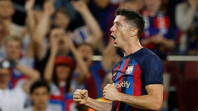 Robert Lewandowski se apuntó un doblete ante el Submarino Amarillo