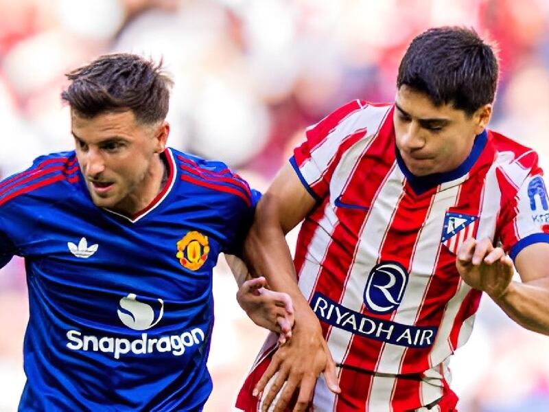 Obed Vargas fue TITULAR y jugó 45 minutos en la derrota del Atlético ante Manchester United