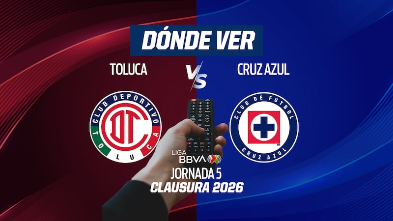 ¿Va por tv abierta? Toluca vs Cruz Azul EN VIVO: Horario y dónde ver la J5 de la Liga MX