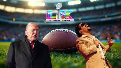 Donald Trump no va al Super Bowl LX y criticó a Bad Bunny, quien está a cargo del show de medio tiempo. (Foto: AP/NFL/EFE/ Eric Rojas/ SOLO USO EDITORIAL/SOLO DISPONIBLE PARA ILUSTRAR LA NOTICIA QUE ACOMPAÑA (CRÉDITO OBLIGATORIO)