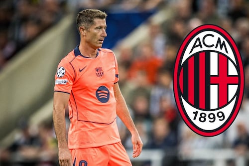 ¡Robert Lewandowski se ofreció a AC Milan! Santi Gimenez tendría gran competencia en temporada 26/27