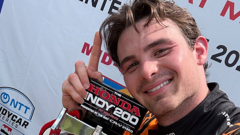 Pato O’Ward gana su primera carrera del año en IndyCar en Mid-Ohio y celebra con el ‘¿Y SI SÍ?
