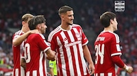¡Manita del Olympiacos! Con Hormiga González de titular, venció de forma contundente al Kalamata