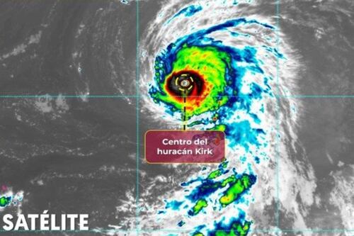 Huracán Kirk alcanza Categoría 4 y durará así 3 días, ¿su trayectoria afecta a México?