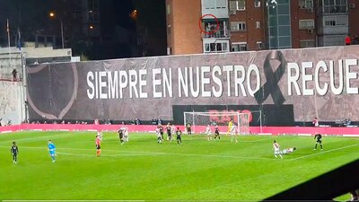 Federico Valverde metió el balón dentro de un departamento.