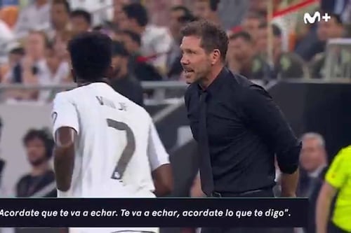 ‘Florentino te echará’; Simeone CALENTÓ a Vinicius diciéndole que lo correrán del Real Madrid