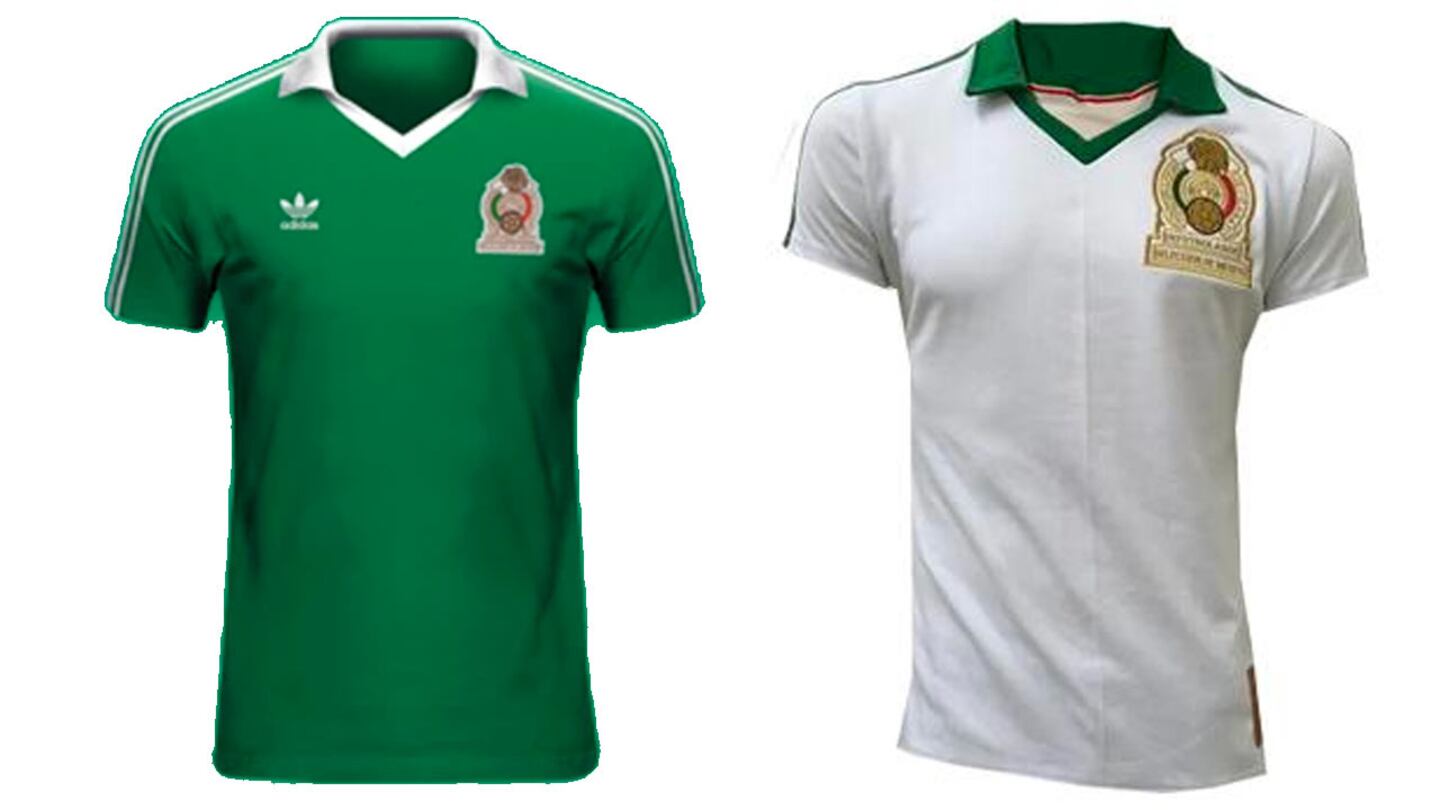 Cómo han cambiado los diseños: Los jerseys de México en Mundiales desde ...