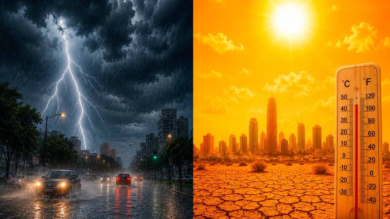 ¿Semana de inundaciones? 4 días de lluvias intensas y calor de hasta 45 grados en México