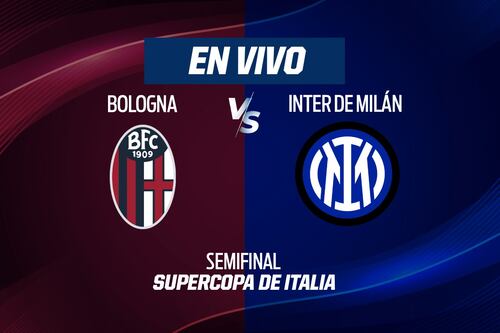 Bologna vs Inter de Milán EN VIVO: Minuto a minuto de Semifinal de la Supercopa de Italia