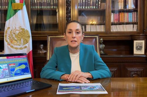 Por Huracán Milton, Claudia Sheinbaum alerta a Yucatán para buscar albergues