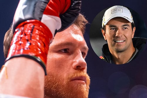 ‘Muy orgulloso de ti’: Checo Pérez manda mensaje a Canelo tras derrota ante Crawford