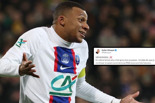 ¡MENTIRAS! Kylian Mbappé niega intención de ir al Real Madrid: ‘Seguiré en PSG, estoy muy contento’