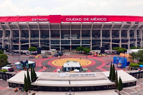 Colocan en el Estadio Ciudad de México banderas de países afiliados a FIFA, tal y como lució en México 1986
