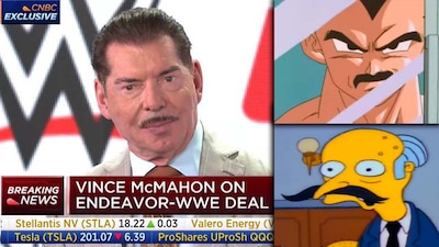 Los memes del bigote de Vince McMahon, quien a sus 77 años decidió cambiar de aspecto.