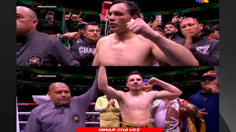 Julio César Chávez Jr y Omar Chávez ganaron en su regreso al boxeo, aunque el público ABUCHEÓ
