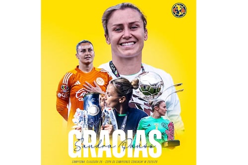 Sandra Paños se despide del América tras levantar la Liga MX Femenil y la Concacaf W