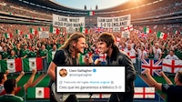 ‘¿5-0? ¡No mames!’; Fher de Maná reta a vocalista de Oasis a presentarse en el México vs Inglaterra