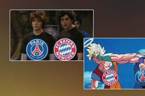 La lluvia de goles del PSG vs Bayern es seguida por MEMES en la Champions League