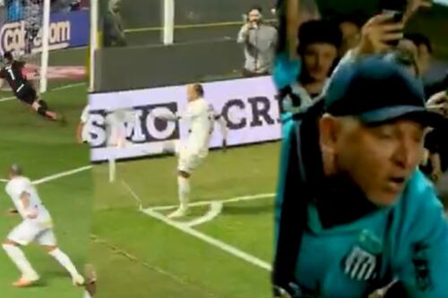 Neymar celebró un gol que NO ENTRÓ, rompió el banderín y DISCUTIÓ con un fan: Así pasó todo (VIDEO)