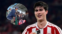 Hormiga González CONVIVE con fan de Chivas en las gradas tras no ser convocado por Olympiacos