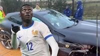 Kolo Muani sufrió terrible accidente en su Ferrari a horas de jugar en Champions... ¡Y metió gol!