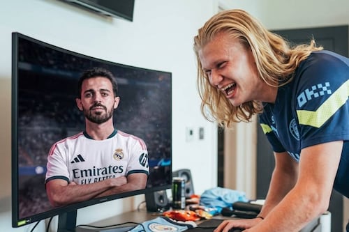 ‘¿Tú accediste a esto?’; Haaland se burla de video con IA del Real Madrid para presentar a Bernardo Silva
