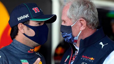 Checo tuvo que abandonar la carrera en la vuelta 26.