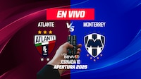 Atlante vs Monterrey EN VIVO: Mira el minuto a minuto y goles del partido de la Jornada 10 Liga MX Apertura 2026