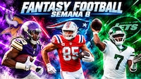 NFL FANTASY 2026: Jugadores que debes alinear, sentar y que te pueden sorprender en la Semana 8