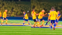 Bofo Bautista se reta a golpes con Jagger Martínez en juego de leyendas América vs Morelia (VIDEO)