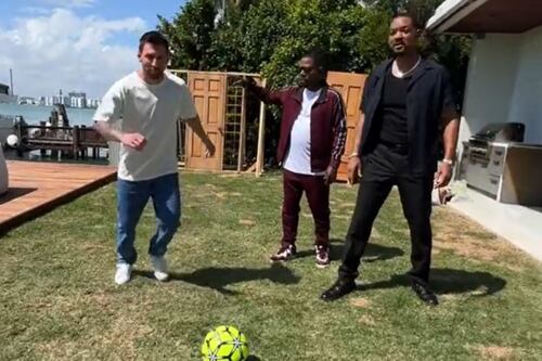 ¡Bad Boy! Lionel Messi ‘irrumpe en grabación’ de Will Smith y Martin Lawrence (VIDEO)