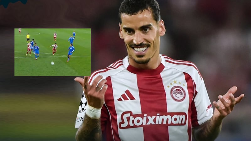 Triangularon entre 5 RIVALES y fue GOLAZO: Olympiacos se adelantó 1-0 ante Real Madrid en 8 minutos (VIDEO)