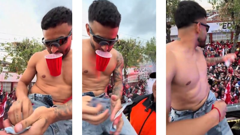 Alexis Vega avienta billetes a afición del Toluca en festejos del título: ‘Y todavía les chifla’ (VIDEO)