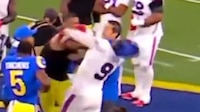 NFL: Alaric Jackson le tira puñetazo a Bradley Chubb al final del Bills vs Rams (VIDEO)