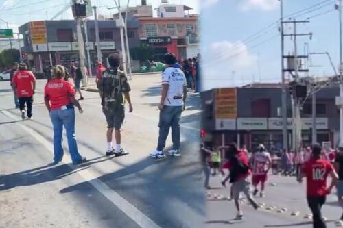 Aficionados de Chivas e Irapuato protagonizan bronca a BOTELLAZOS previo a su amistoso (VIDEO)