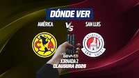 América vs Atlético San Luis EN VIVO: Dónde ver en TV, online y hora Jornada 2 Liga MX Clausura 2026