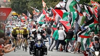 Vuelta a España 2025: Etapa 11 se queda sin ganador por manifestación pro Palestina (VIDEO)
